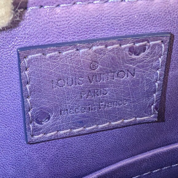 Louis Vuitton Purple Alma BB in Ostrich Leather - Picture 2 of 16